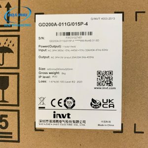 INVT GD200A-011G/015P-4:BIẾN TẦN 3 PHA 380V