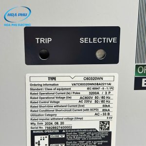 VIZTRO VAT-632WN(C60320WN): ATS 3P 3200A Loại 3 Vị Trí, back