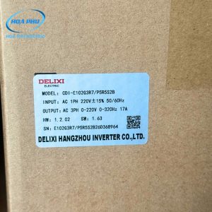 DELIXI CDI-E102G3R7/P5R5S2B:BIẾN TẦN 3.7KW/5.5KW 220V 1PHA RA 3PHA