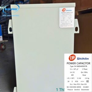 SHIHLIN SH-SWD440505TB: Tụ bù vuông SH-SWD 440V 5kvar 50Hz