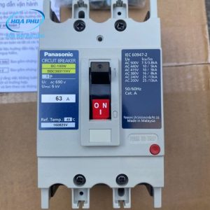 PANASONIC BBC3601YHV: Cầu Dao MCCB 3P 63A 10kA