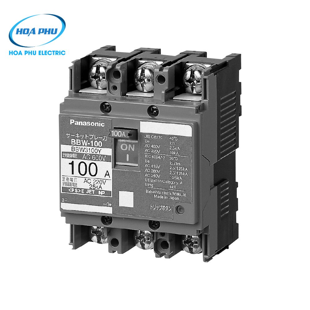 PANASONIC BBW320Y: Cầu Dao MCCB 3P 20A 2.5kA - Ảnh 3