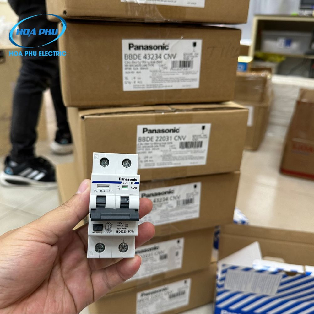 PANASONIC BBPE20631CNV: Cầu dao RCBO compact 2P 6A 30mA 6kA - Ảnh 2