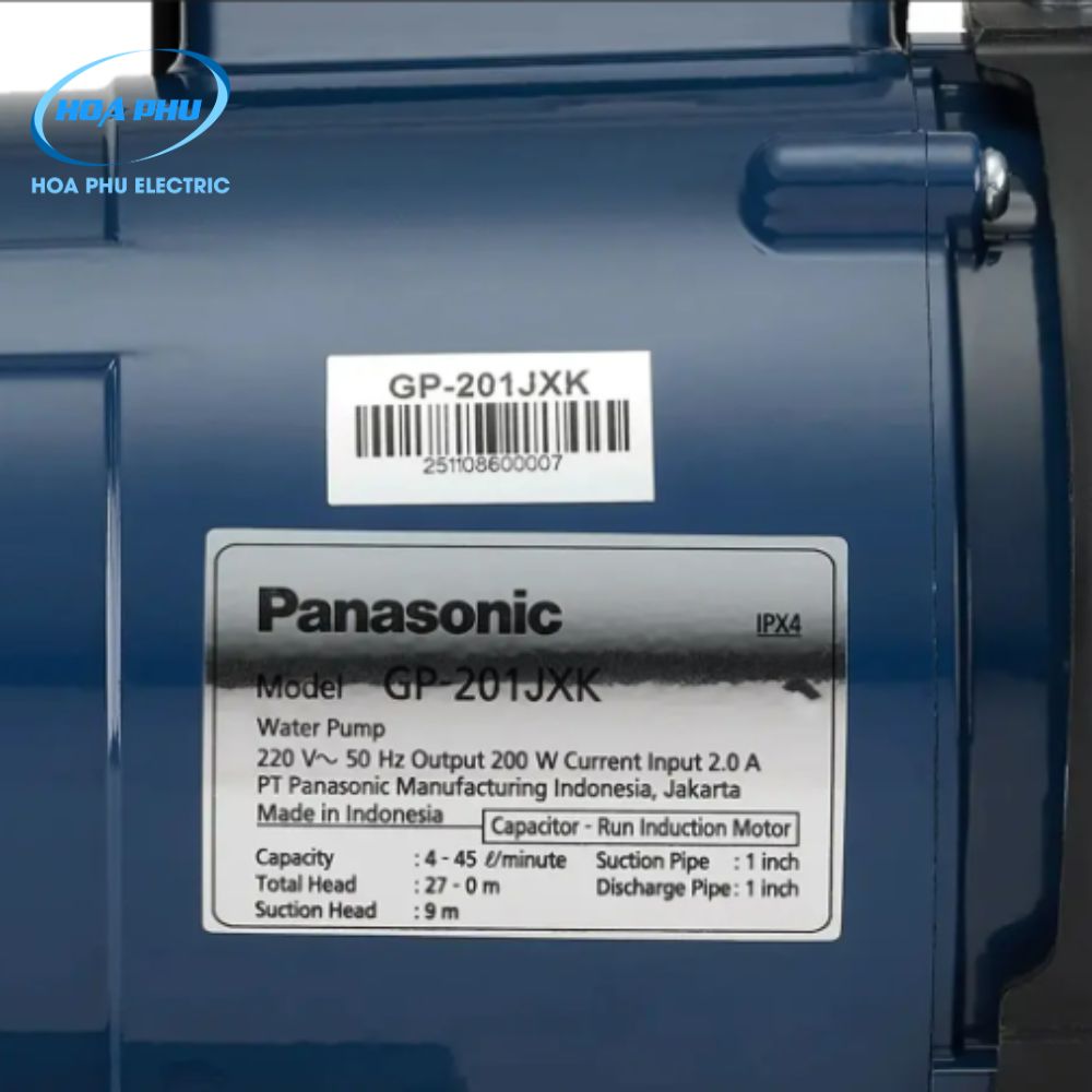 Panasonic GP-201JXK-SV5: Máy bơm đẩy cao 1P 200W - Ảnh 4