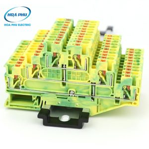 WONKE JPTTB 2.5-3L-PE:Cầu Đấu Tiếp Địa 3 Tầng 2.5mm² 20A 500V