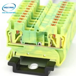 WONKE JPT 2.5-PE : Cầu Đấu Tiếp Địa Push-in 2.5mm² 24A 800V