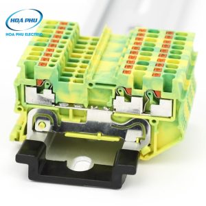 WONKE JPTTB 1.5/S-PE: Cầu Đấu Tiếp Địa Push-in 2 Tầng 1.5mm² 16A 500V