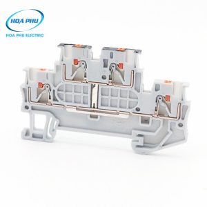 WONKE JPTTB 1.5/S: Cầu Đấu Push-in 2 Tầng 1.5mm² 16A 500V