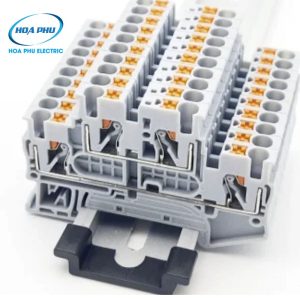 WONKE JPTTB 2.5: Cầu Đấu Push-in 2 Tầng 2.5mm² 24A 500V