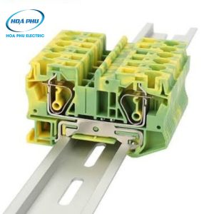 WONKE JST 6-PE:Cầu Đấu Tiếp Địa Lò Xo 57A 800V 6mm²
