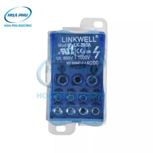 LINKWELL LK250A:Hộp Đấu Cáp 1 Pha 255A, 1 Ngõ Vào, 11 Ngõ Ra