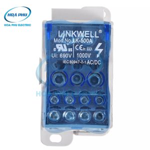 LINKWELL LK500A:Hộp Đấu Cáp 1 Pha 520A, 1 Ngõ Vào, 11 Ngõ Ra