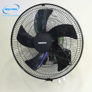 Nanoco NWF1670K:Quạt Treo Tường 5 Cánh 50W Màu Đen