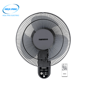 Nanoco NWF1219RC-GR :Quạt Treo Tường 3 Cánh Remote 30W