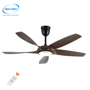 Nanoco NCFD5252L:Quạt Trần 5 Cánh Vân Gỗ Có Đèn LED