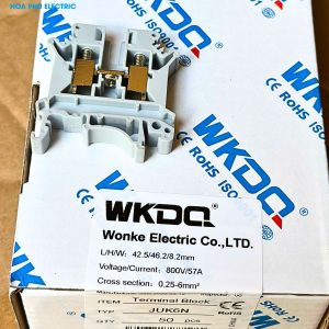 WONKE JUK 6N:Cầu Đấu Dây Bắt Vít 6mm² 800V/57A