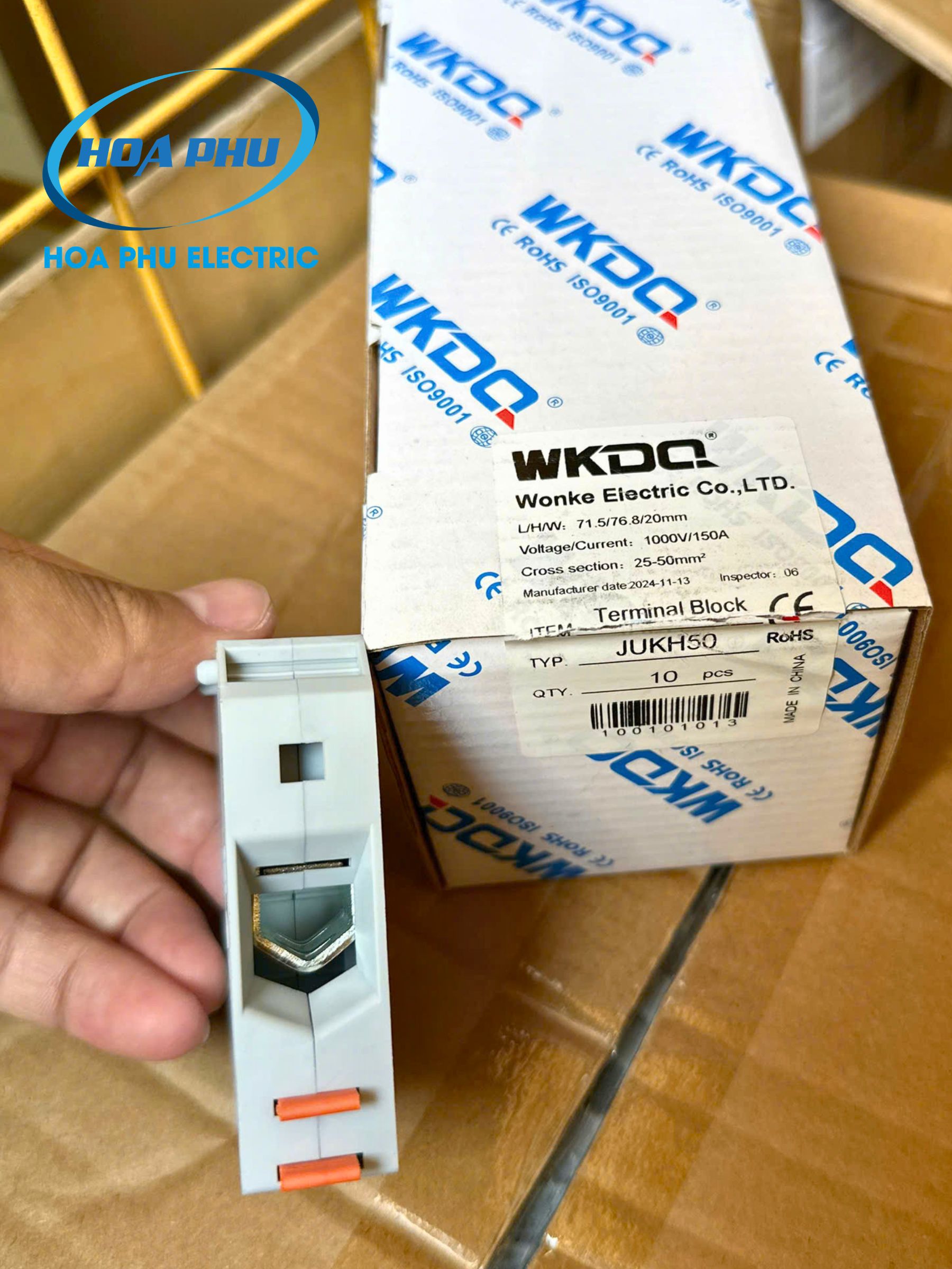 WONKE JUKH 50:Cầu Đấu Dây Bắt Vít 50mm² - Ảnh 5