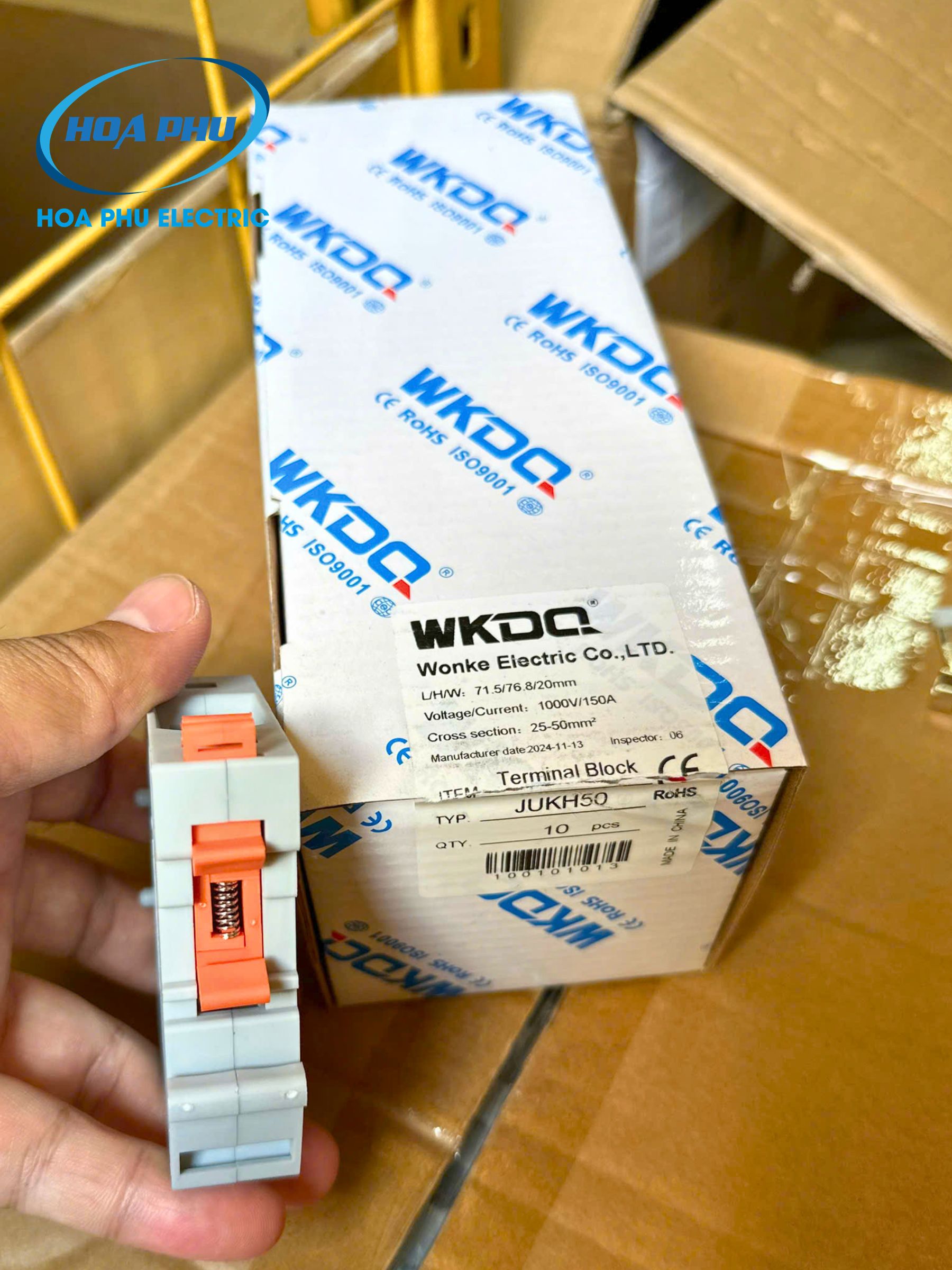 WONKE JUKH 50:Cầu Đấu Dây Bắt Vít 50mm² - Ảnh 3